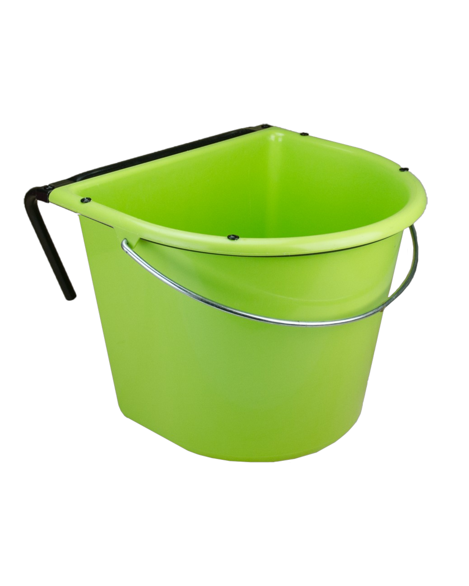 Koryto z Uchem i Hakiem 15 l – Zielone, z Uchwytem