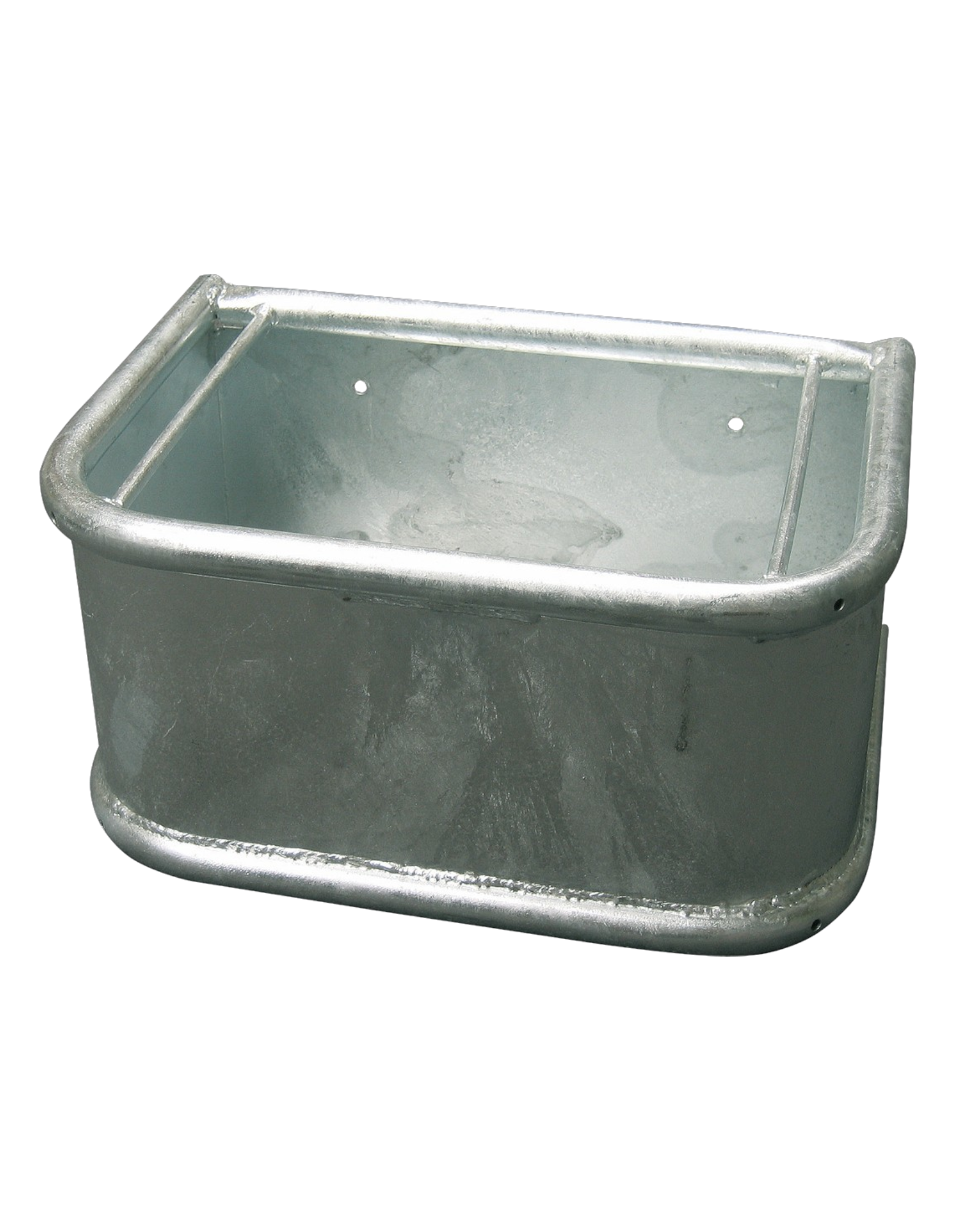 Horse Feed Trough 35 l - Galvanized Steel, 45x34x23 cm