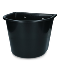 vPlast Futtertrog 15 l mit Haken – Schwarz
