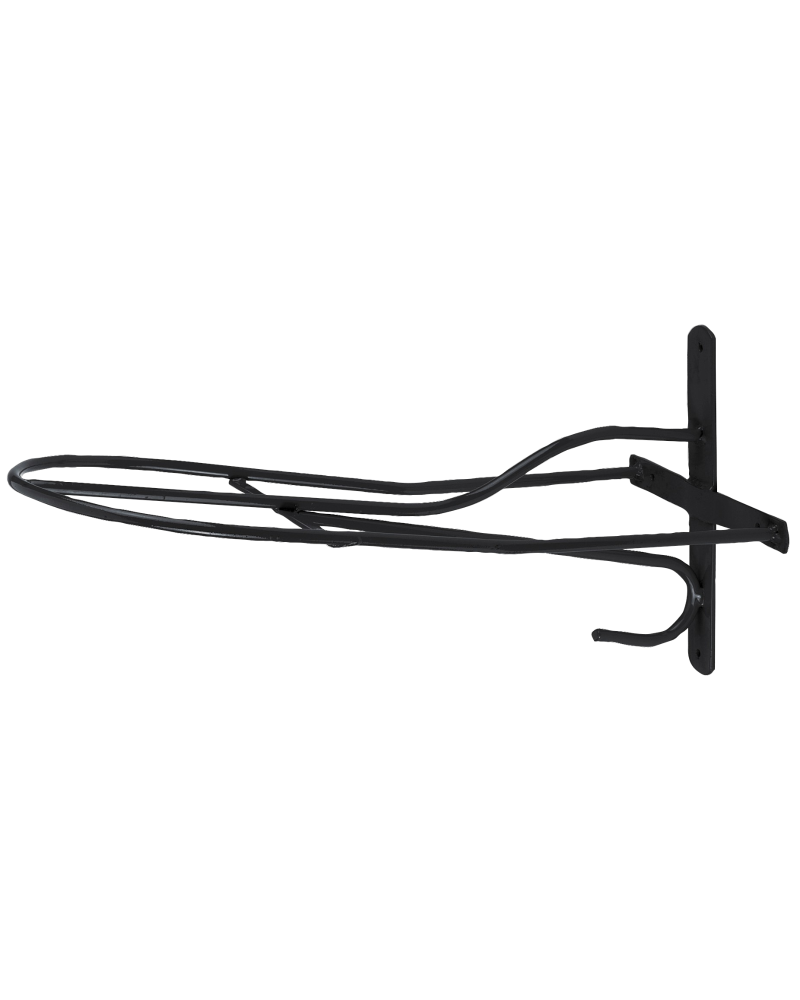 Metal Saddle Rack 54 cm – Black, English Style