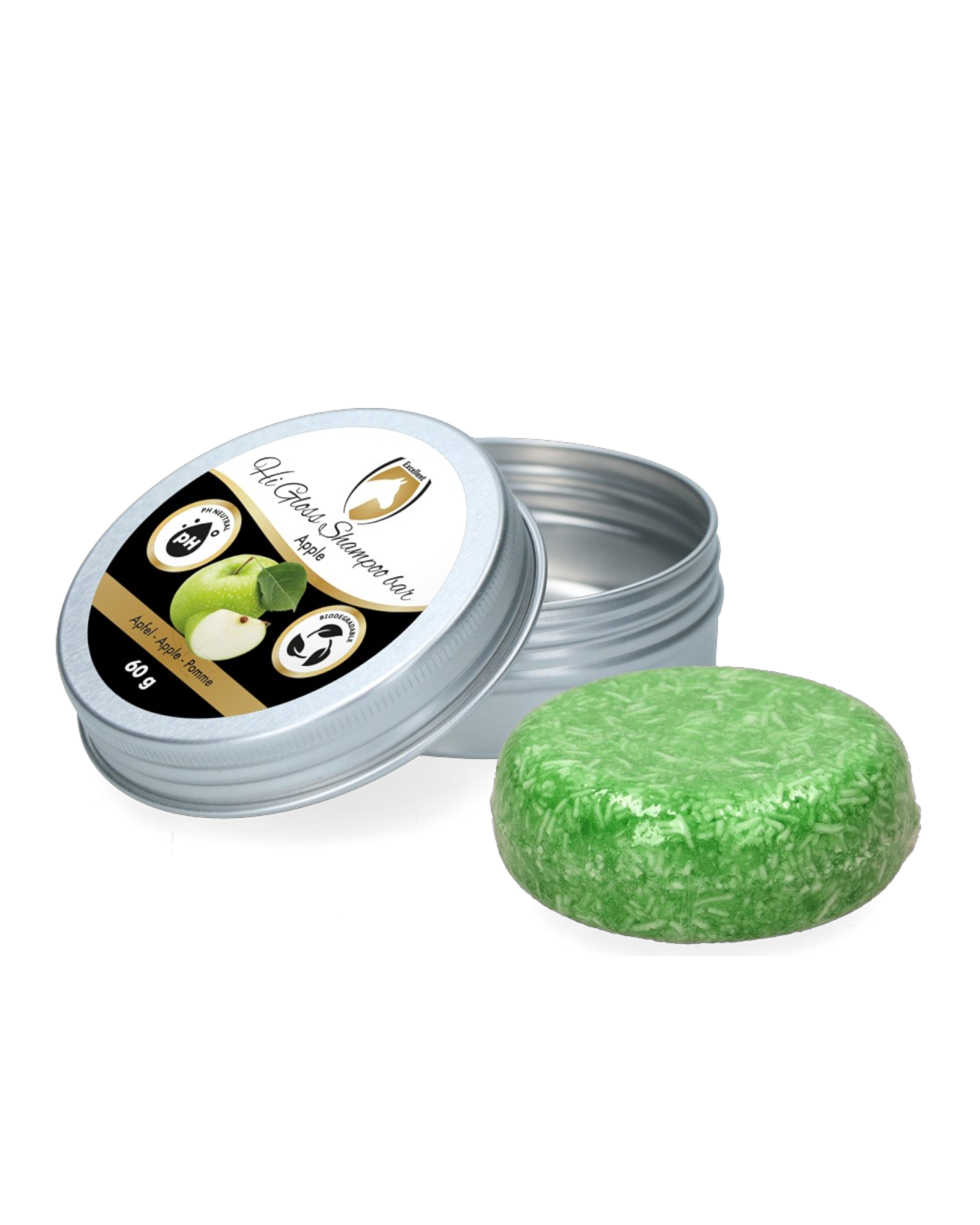 Excellent Horse Hi Gloss Shampoo Bar Apple 60g – Szampon w kostce dla koni