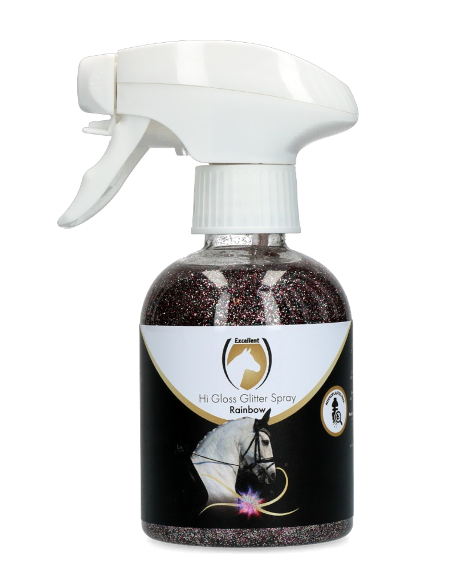 Excellent Horse Hi Gloss Glitter Spray Rainbow 250ml – Brokatowy spray dla koni