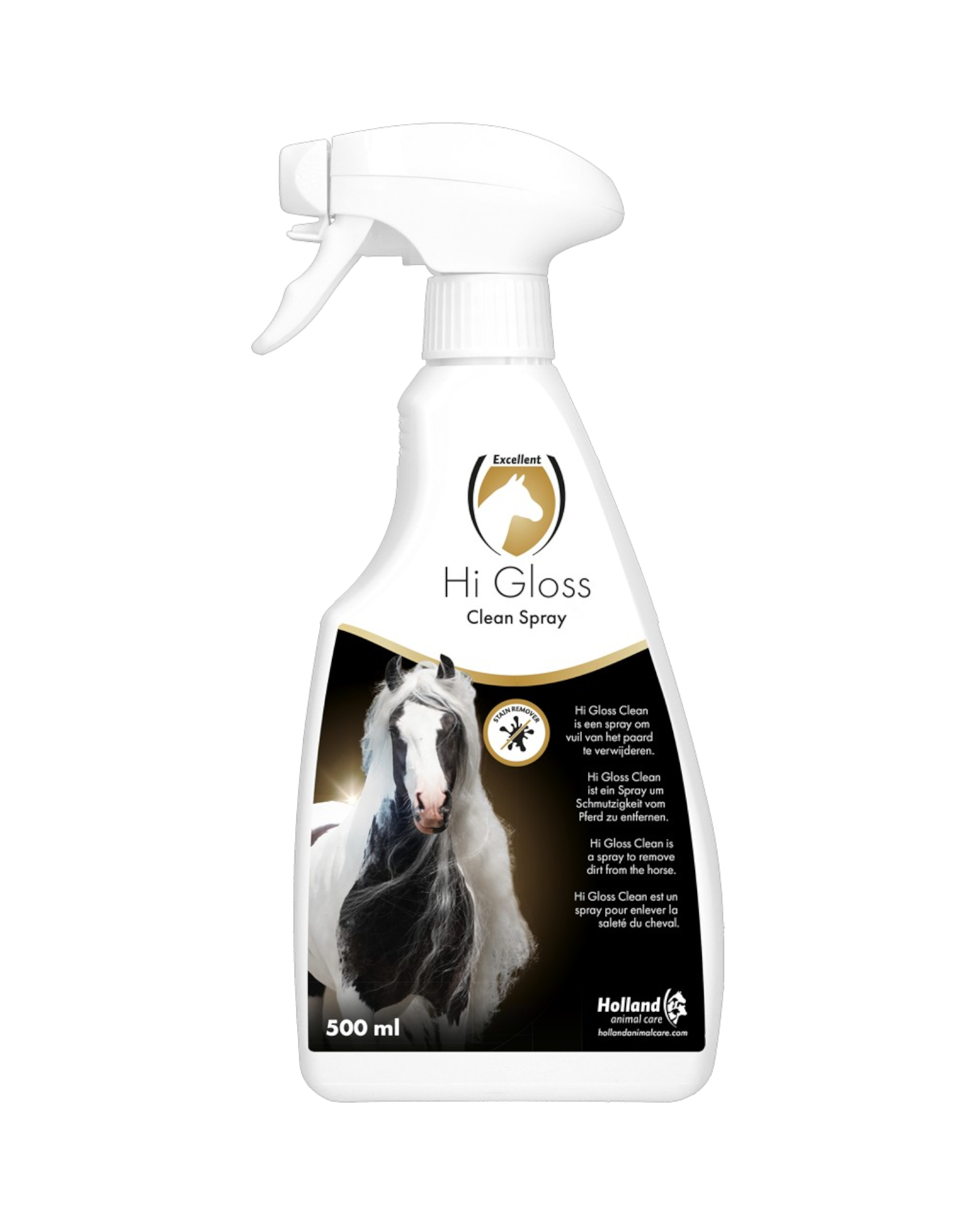Excellent Horse Hi Gloss Clean Spray 500ml – Spray czyszczący i pielęgnujący dla koni