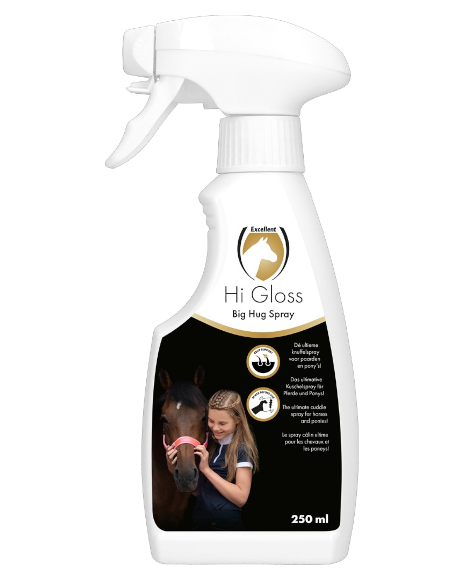 Excellent Horse Hi Gloss Big Hug Spray 250ml – Lawendowy spray relaksujący i nabłyszczający