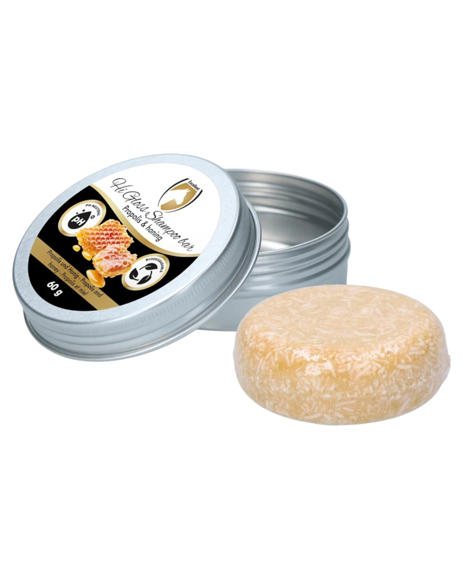 Excellent Horse Hi Gloss Shampoo Bar Propolis & Honey 60g – Szampon w kostce dla koni