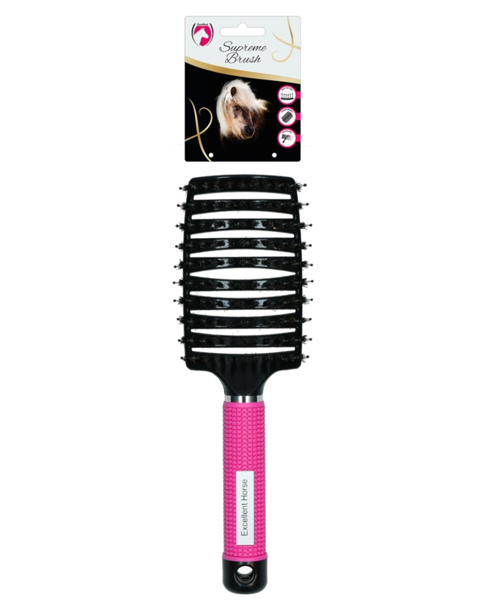 Excellent Horse Supreme Brush Pink – Profesjonalna szczotka do grzywy i ogona