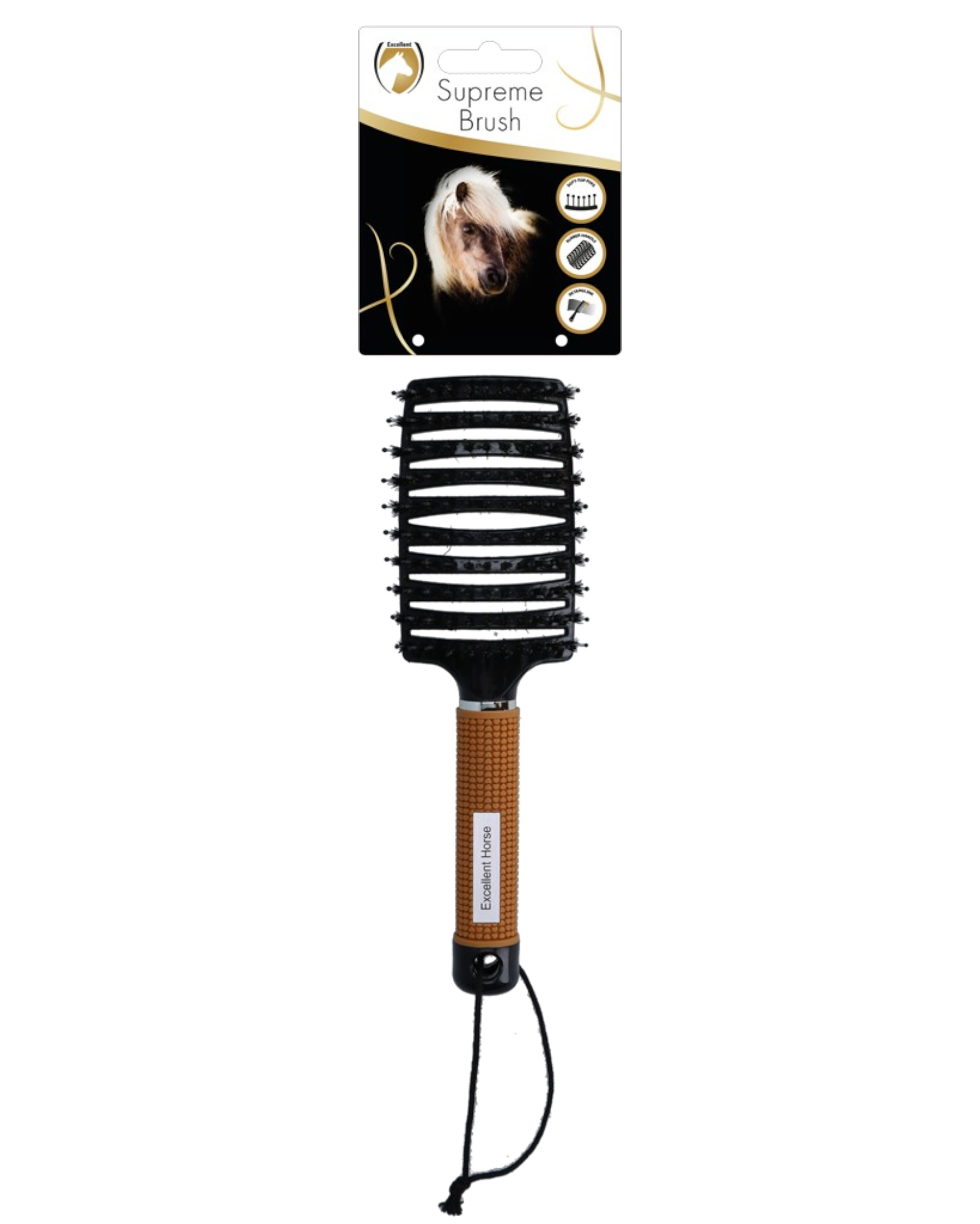 Excellent Horse Supreme Brush Gold – Profesjonalna szczotka do grzywy i ogona