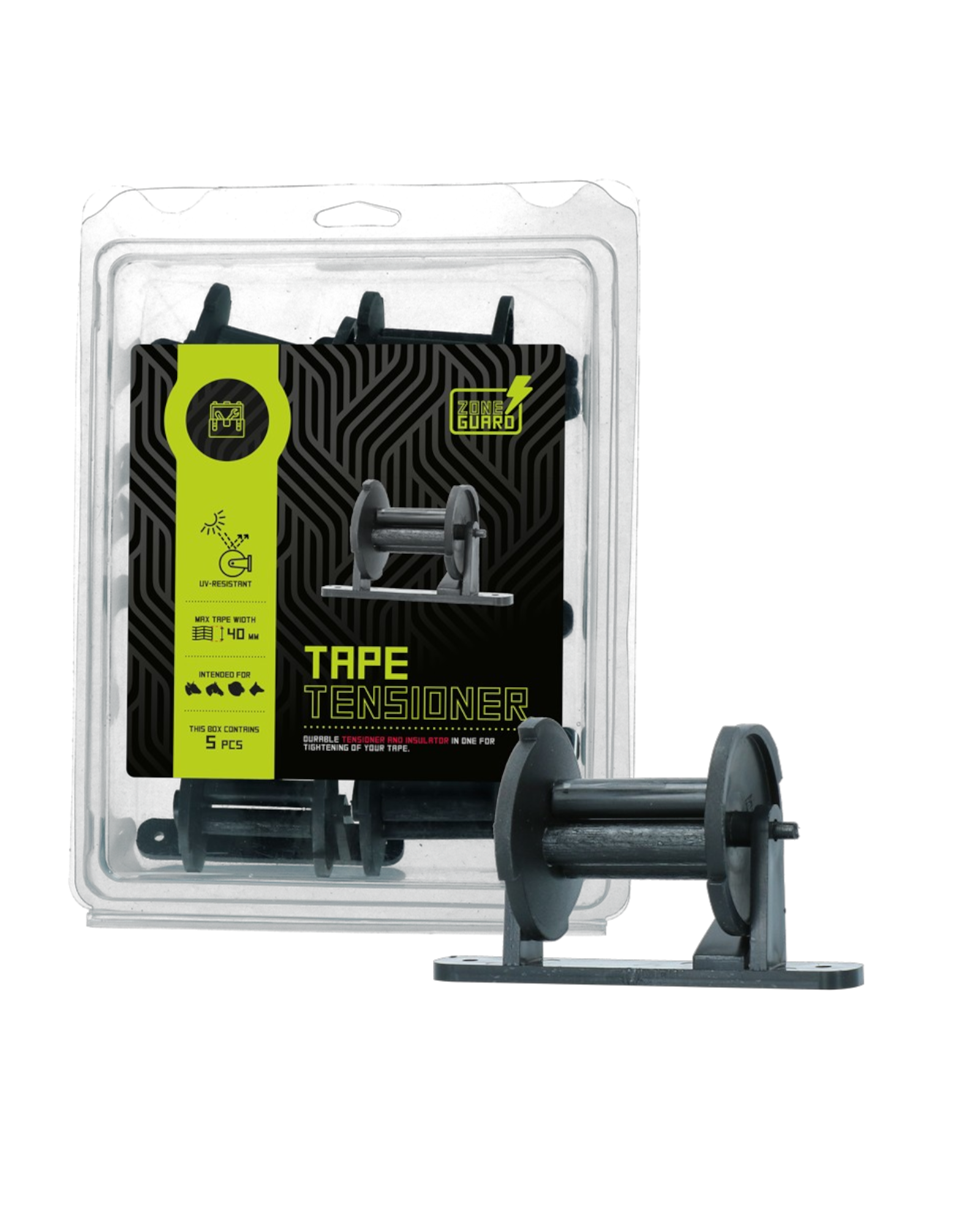 ZoneGuard Tape Tensioner & Insulator 40mm – Izolator i naciągacz taśmy (5 szt.)