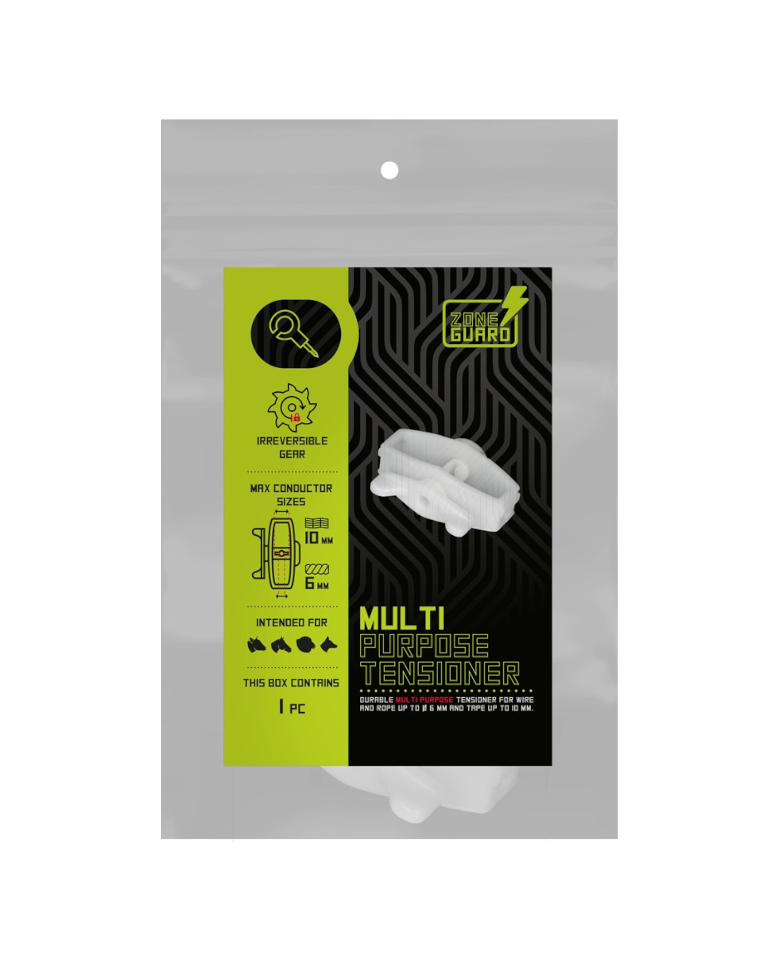 ZoneGuard Multi Purpose Tensioner – Naciągacz do drutu, linki i taśmy do 10 mm