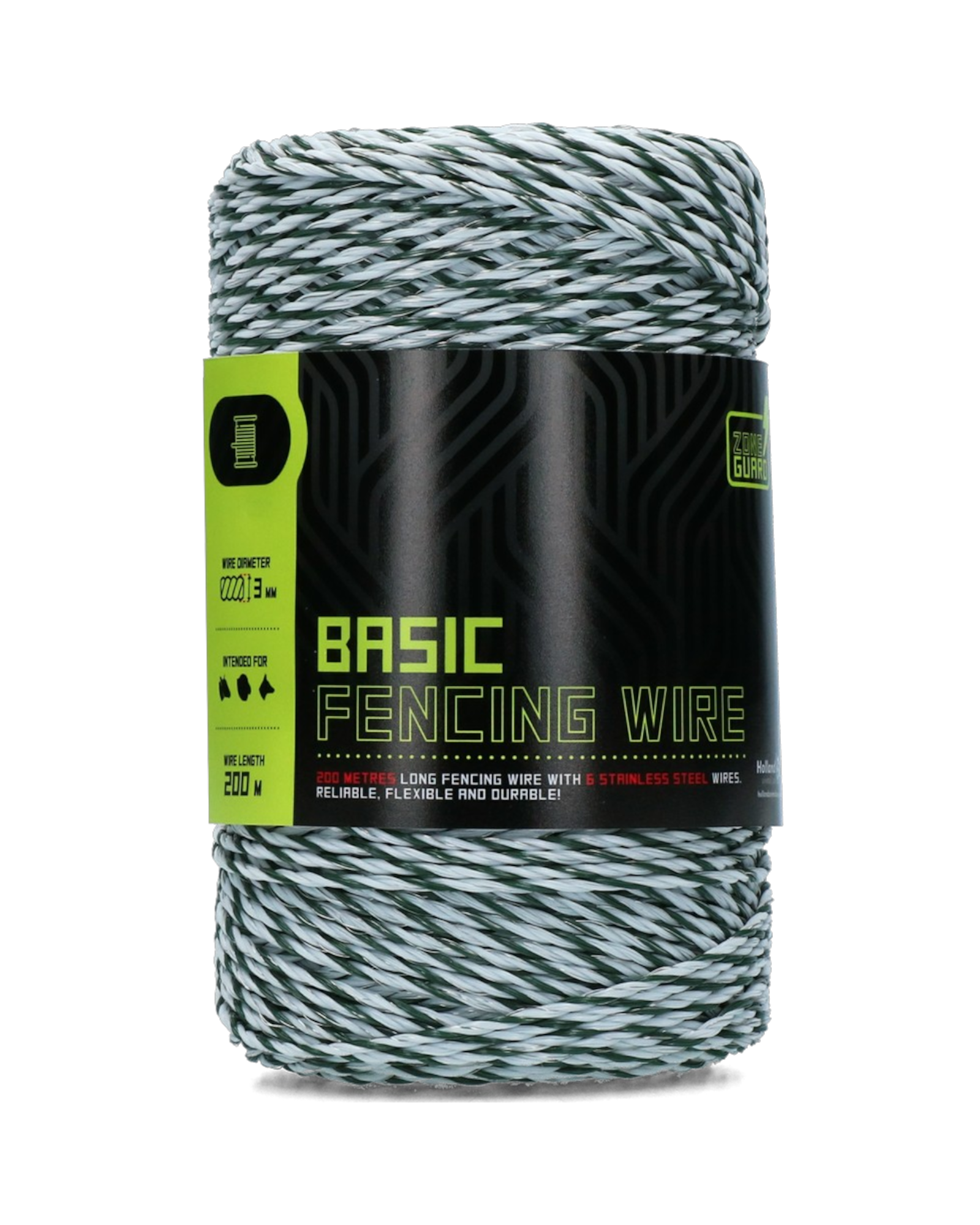 ZoneGuard Basic Fencing Wire 3mm 200m – Linka ogrodzeniowa BASIC