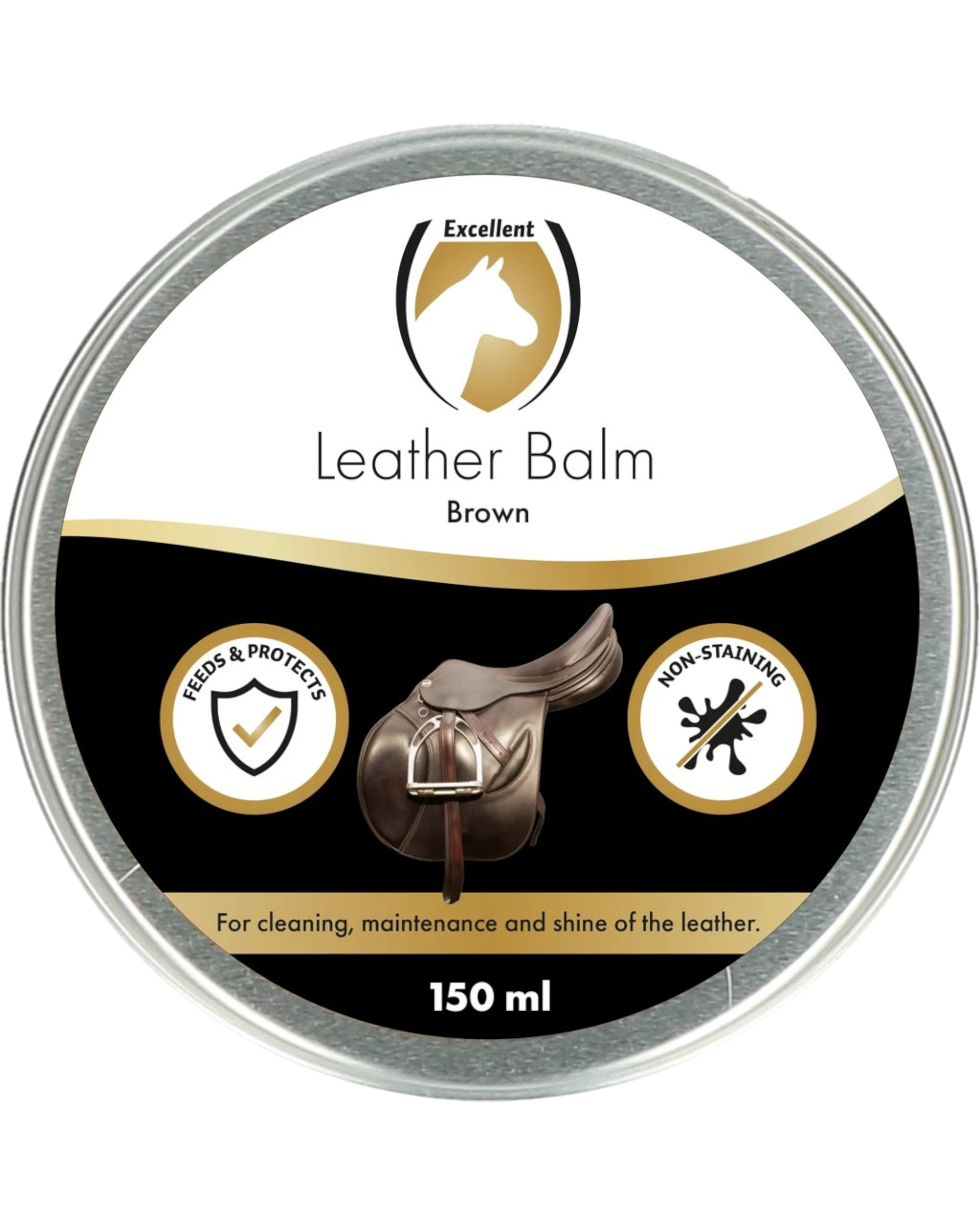 Excellent Horse - Leather & Saddle Balm – Brązowy balsam do skóry 150ml