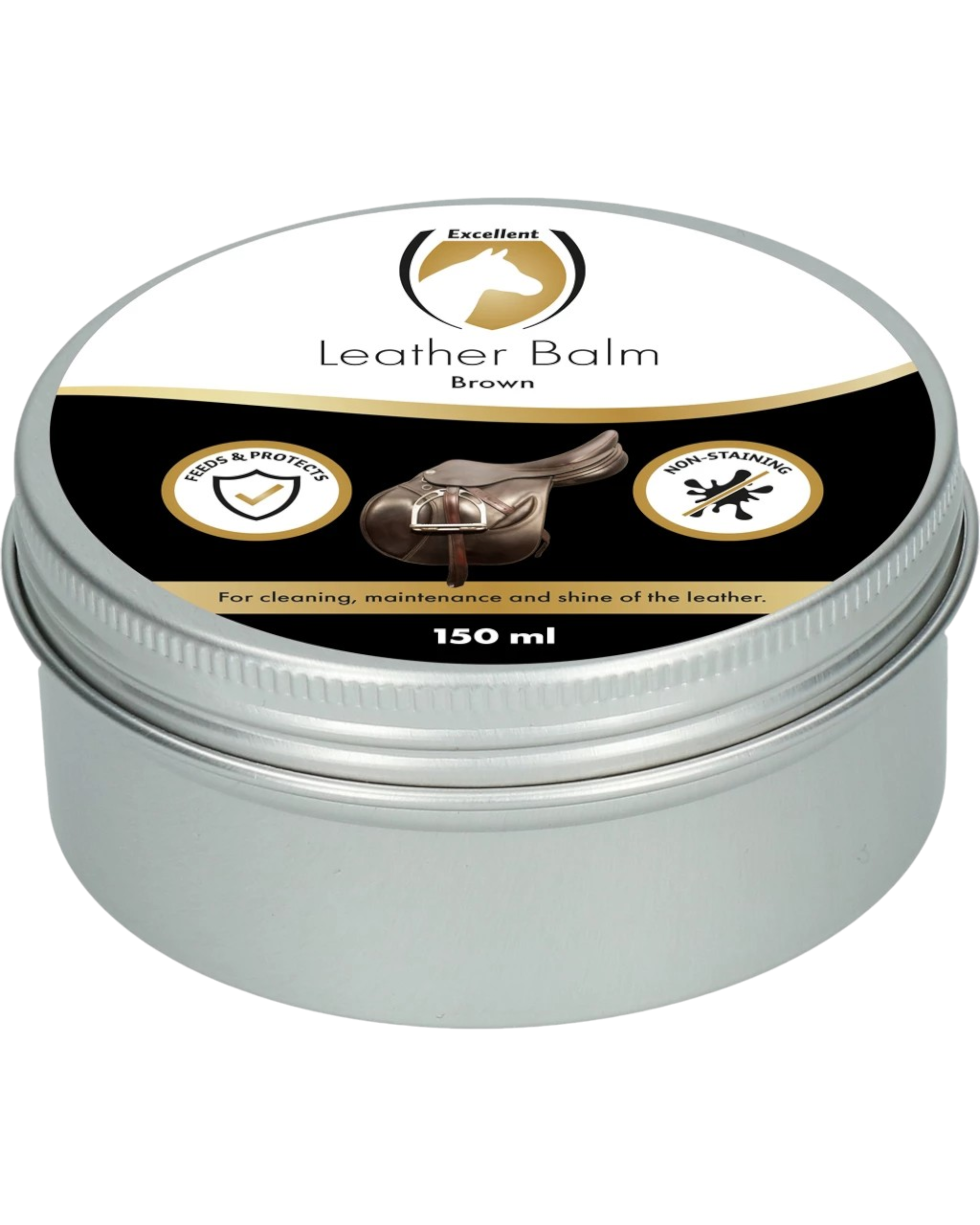 Excellent Horse - Leather & Saddle Balm – Brązowy balsam do skóry 150ml