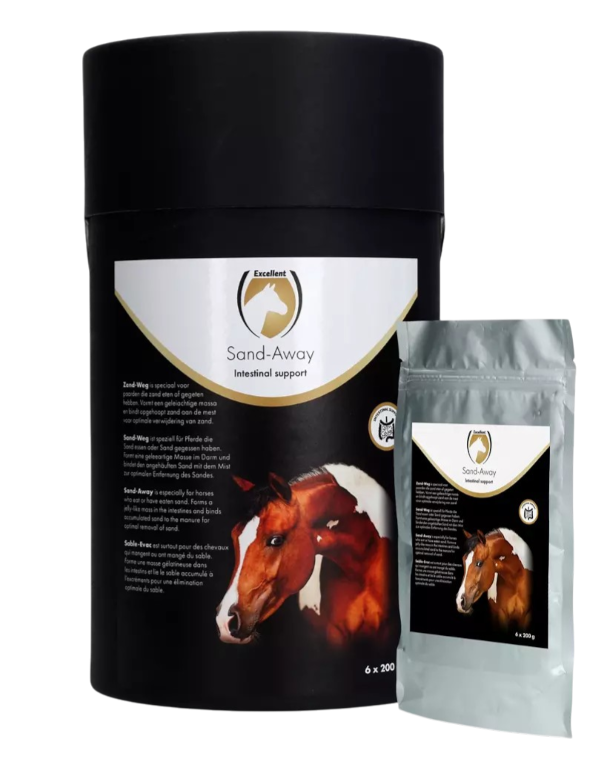 Excellent Horse Sand-Away 6×200 g – na piasek w jelitach