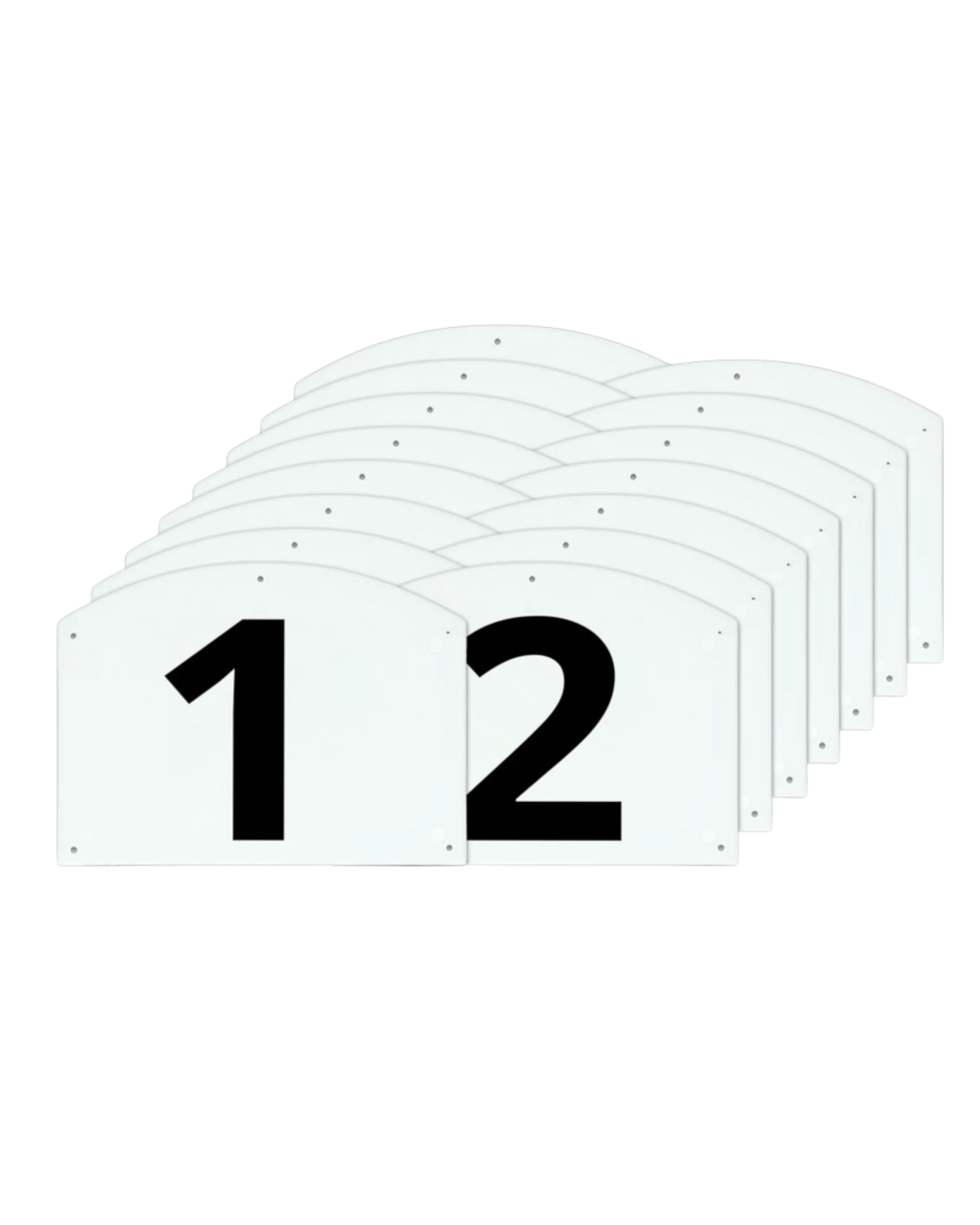 Show Jump – numbers and letters for obstacles 1–15 + A–C