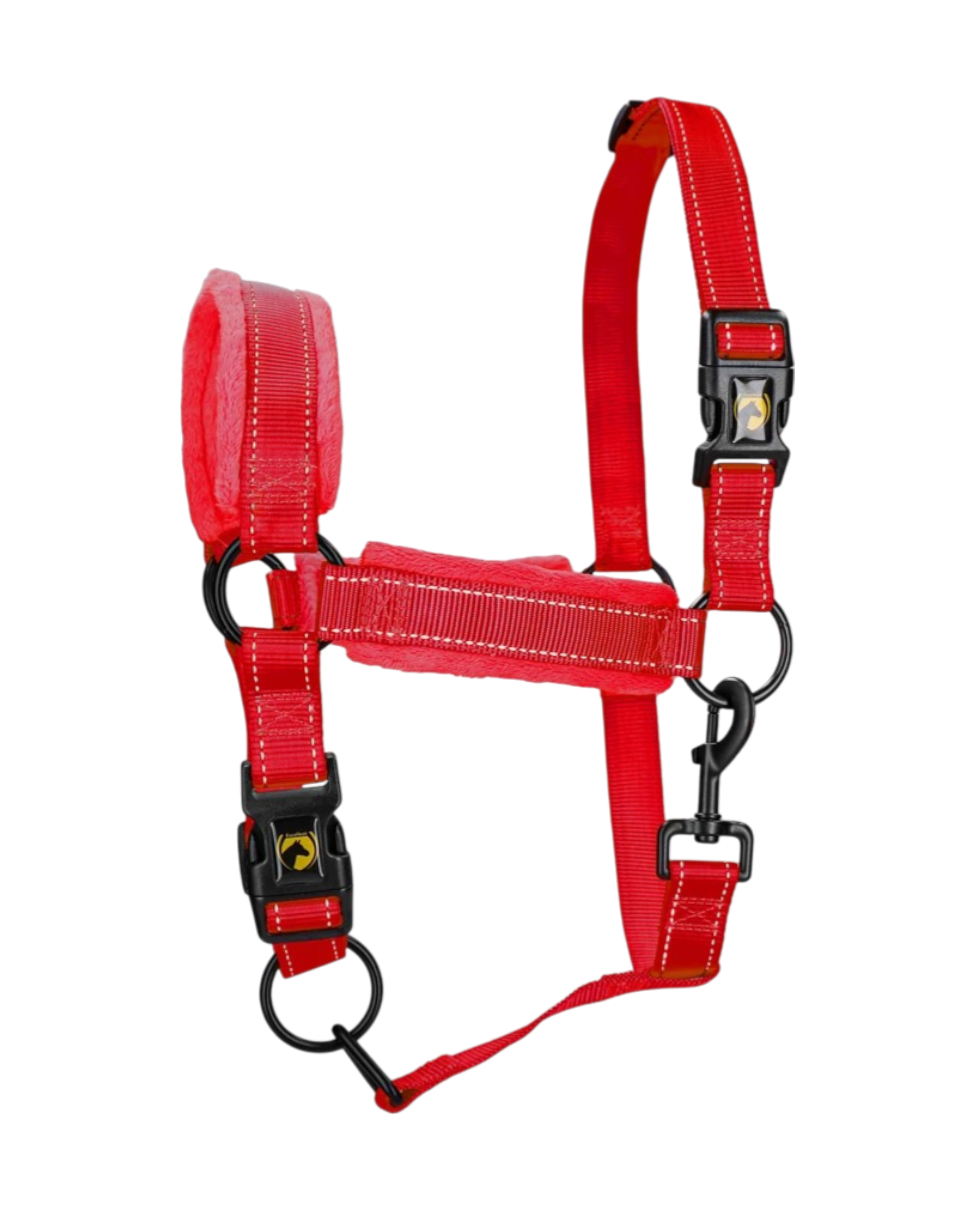 Excellent Horse Superior Rood Halster – zacht + reflecterend