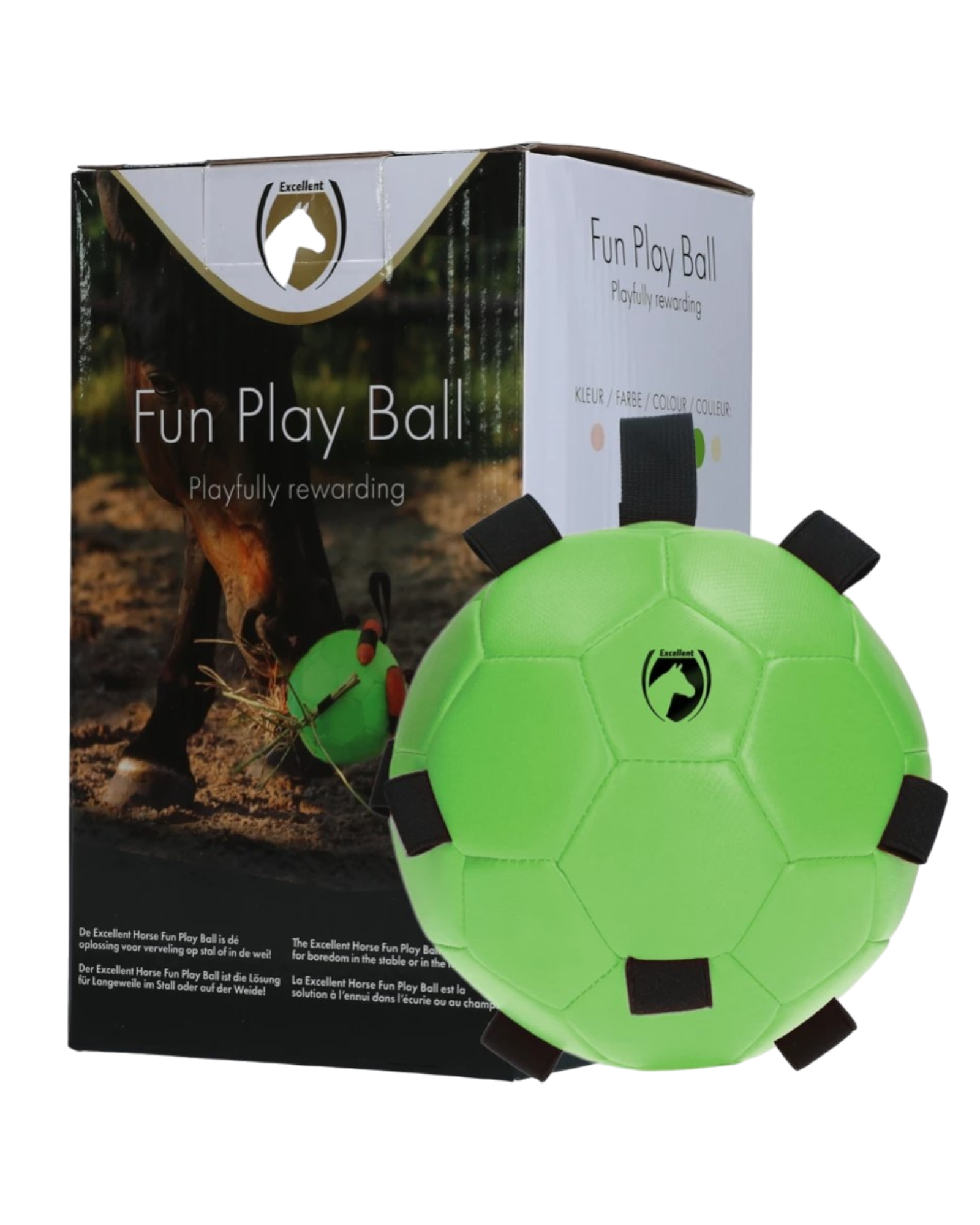 Excellent Horse Fun Play Ball Green – anti-stress ball for horses 19 cm